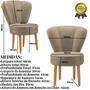 Imagem de Conjunto de 3 Poltronas para Sala Mesa de Jantar Decor Resistente