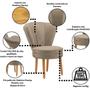 Imagem de Conjunto de 3 Poltronas para Sala Mesa de Jantar Decor Resistente