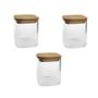 Imagem de Conjunto de 3 potes Hermetico temperos chas 8,5 x 6cm  200ML