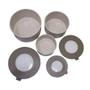Imagem de Conjunto de 3 Potes Hoop 8,3 x 19,6 x 11 cm / 500ml, 1L, 2L - Coza
