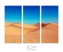 Imagem de Conjunto de 3 Quadros  Deserto III Tamanho-70x160