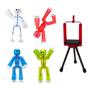Imagem de Conjunto de 4 Bonecos de Ação Zing Stikbots com Tripé Móvel