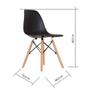 Imagem de Conjunto de 4 cadeiras Pp Base Madeira Eames Dsw-m