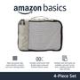 Imagem de Conjunto de 4 Cubos de Viagem Amazon Basics - Leve e Cinza