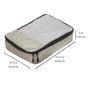 Imagem de Conjunto de 4 Cubos de Viagem Amazon Basics - Leve e Cinza