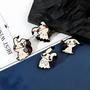 Imagem de Conjunto De 4 Pins De Esmalte De Animais De Desenho Animado Engraçado Mimikyu Broche Para Carteira