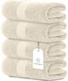 Imagem de Conjunto de 4 Toalhas de Banho Luxo - Algodão 700g/m² - Branco Clássico