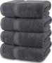 Imagem de Conjunto de 4 Toalhas de Banho Utopia Towels - 100% Algodão 600 g/m² (Cinza)