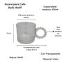 Imagem de Conjunto de 4 Xícaras Café 100ml Vidro Balls Bolinhas Wolff