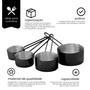 Imagem de Conjunto De 4 Xícaras Medidoras Aço Inox Onix - Mimo Style