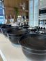 Imagem de Conjunto de 5 Bowls Tigelas de Inox Preto com Tampa Kit