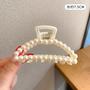 Imagem de Conjunto de 5 Garras de Cabelo com Pérolas - Versátil para Todos os Tipos de Cabelo