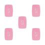Imagem de Conjunto de 5 Interruptores de 1 Tecla Simples com Placa 4x2