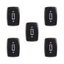 Imagem de Conjunto de 5 Interruptores de 1 Tecla Simples com Placa 4x2