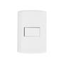 Imagem de Conjunto de 5 Interruptores de 1 Tecla Simples, Modular, com Placa 4x2 e Suporte