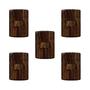 Imagem de Conjunto de 5 Interruptores de 1 Tecla Simples, Modular, com Placa 4x2 e Suporte