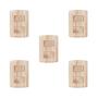 Imagem de Conjunto de 5 Interruptores de 2 Teclas Simples, Modular, com Placa 4x2 e Suporte