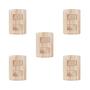 Imagem de Conjunto de 5 Interruptores de 2 Teclas Simples, Modular, com Placa 4x2 e Suporte