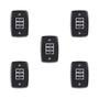 Imagem de Conjunto de 5 Interruptores de 3 Teclas Simples com Placa 4x2