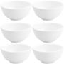 Imagem de Conjunto de 6 Cumbucas de Porcelana Brancas 200ml Bowls Lyor Clean Pequenos 10,5x5cm