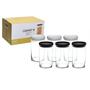 Imagem de Conjunto De 6 Potes Em Vidro Com Tampa Canary 880 Ml