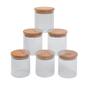 Imagem de Conjunto de 6 Potes Herméticos de 550 ml com Tampa de Bambu