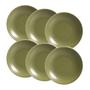 Imagem de Conjunto de 6 Pratos Fundo em Cerâmica Coup Organic Olive 25cm - Alleanza