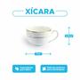Imagem de Conjunto de 6 Xícaras de Café com Pires Ouro