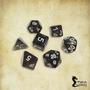 Imagem de Conjunto de 7 dados- Preto Translúcido - RPG