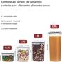 Imagem de Conjunto de 7 Recipientes Herméticos para Alimentos - Sem BPA - com Adesivos e Caneta
