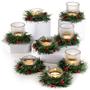 Imagem de Conjunto de 8 Castiçais Tealight Glasseam com Anéis para Velas