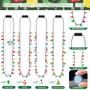Imagem de Conjunto de 8 Colares de Luzes de Natal EOBOH - 3 Modos e 26 Lâmpadas