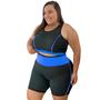 Imagem de Conjunto de Academia Top e short Ciclista PLUS SIZE e Slim Roupa fitness feminino