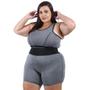 Imagem de Conjunto de Academia Top e short Ciclista PLUS SIZE e Slim Roupa fitness feminino