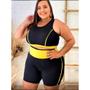 Imagem de Conjunto de Academia Top e short Ciclista PLUS SIZE e Slim Roupa fitness feminino