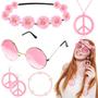 Imagem de Conjunto de acessórios de fantasia Batiyeer Hippie 60s 70s Party Girls