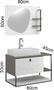 Imagem de Conjunto de Banheiro Berton Lancy 0,80cm