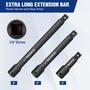Imagem de Conjunto de barras de extensão WORKPRO 1/2 Drive Impact 3, 6 e 8