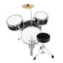 Imagem de Conjunto de bateria Ashthorpe, 3 peças, completo para iniciantes, preto