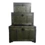 Imagem de Conjunto de Baus Verde Design Abotoado Classico