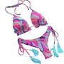 Imagem de Conjunto De Biquíni Feminino Sexy Push-up Acolchoado 2 Peças Hot Stamp Esporte Roupa De Banho