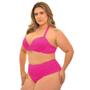 Imagem de Conjunto de Biquini Plus Size  Pink Moderno Cintura Alta Verão