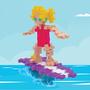 Imagem de Conjunto de Blocos de Construção 3D PLUS PLUS Surfer Girl - 70 Peças