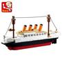 Imagem de Conjunto De Blocos De Construção De Modelo De Navio Titanic RMS 194PCS DIY Steamboat Brinquedo