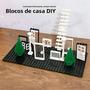 Imagem de Conjunto de Blocos de Construção DIY - Cidade dos Amigos - Porta, Janela e Casa Clássica