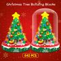 Imagem de Conjunto de Blocos de Montar Alagoo Christmas Tree - 542 Peças com LED