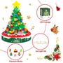 Imagem de Conjunto de Blocos de Montar Alagoo Christmas Tree - 542 Peças com LED