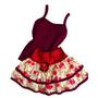 Imagem de Conjunto de blusa e Saia com babados coloridos para bebê