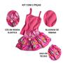 Imagem de Conjunto de blusa e Saia com babados coloridos para bebê