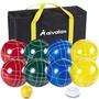 Imagem de Conjunto de Bolas de Bocha Aivalas 107mm - 8 Bolas de Resina, Pallino e Bolsa
